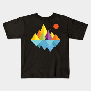 'Mountain Bear' Cool Hiking Bear Silhouette Kids T-Shirt